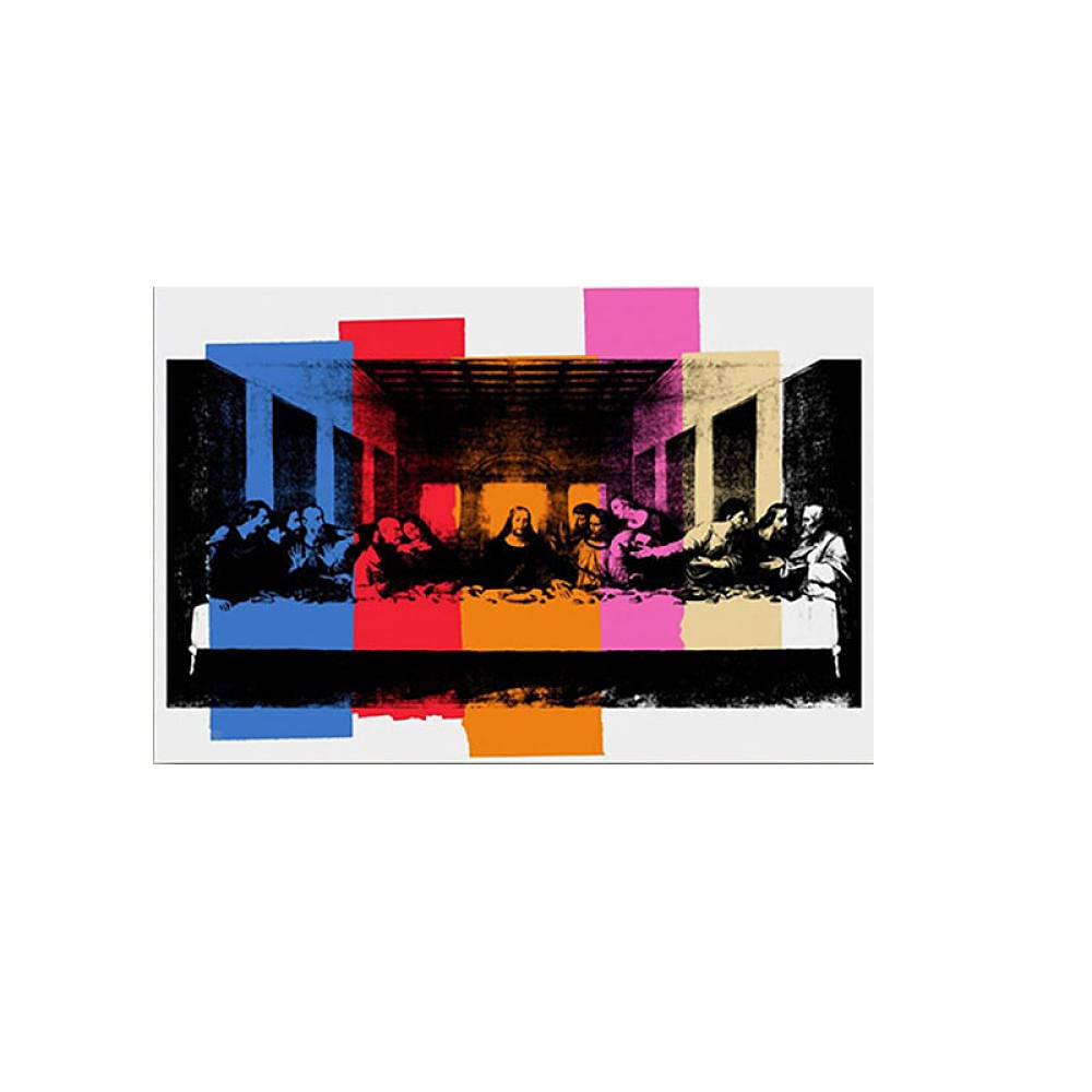 Amazon|JSWHP アンディウォーホルポスター最後の晩餐の詳細キャンバス Amazon|JSWHP アンディウォーホルポスター最後の晩餐の詳細キャンバス